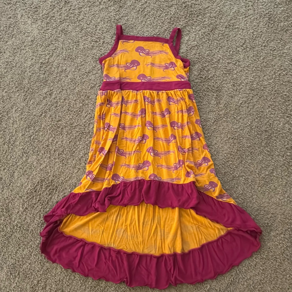 Kickee Pants octopus hi-low dress, size 4T